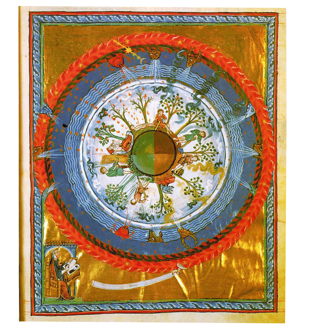 Illustratie uit het Boek van de goddelijke werken