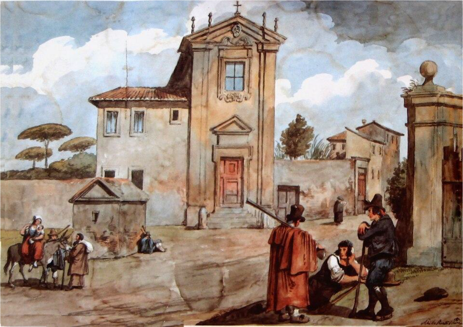 Chiesa del Domine Quo Vadis, Pinelli